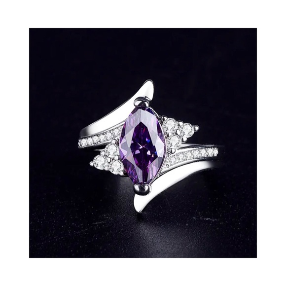 PURPLE GEMSTONE RING - Picture 3 of 8